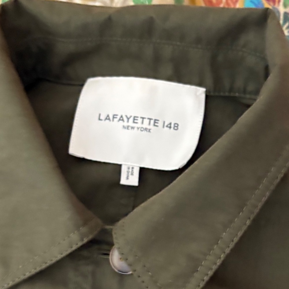 Lafayette‎ 148 Amaris Shirt Jacket SzM utility chore jacket - Picture 7 of 7